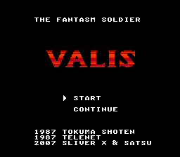 Valis (english tanslation) Title Screen